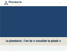 Tablet Screenshot of plomberie-chauffage.fr